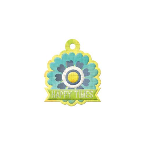 We R Memory Keepers - Feelin' Groovy - Embossed Tag - Happy Times