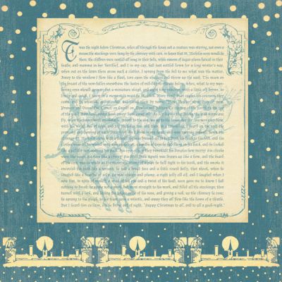 Graphic 45 -Christmas Past Collection - The Night Before Christmas Paper