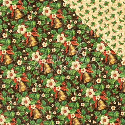 Graphic 45 - St Nicholas Double-Sided Cardstock 12"X12" - Bells And Bows