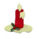 Boyle - Scrappy Bizz - Felt Christmas Candle - 10 Pieces