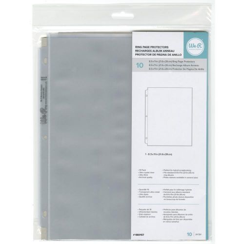 We R Memory Keepers - Page Protectors Ring 8.5"X11" 10/Pkg