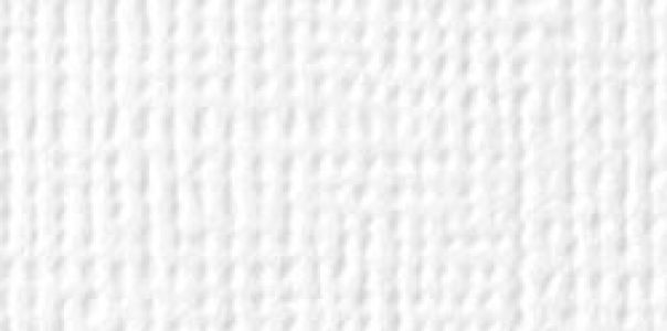 American Crafts - Cardstock - Linen Weave - White