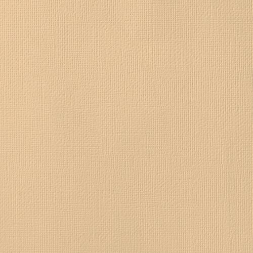 American Crafts - Cardstock - Linen Weave - 12 X 12 - Latte