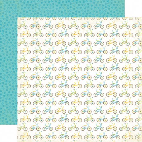 Carta Bella Paper Company - Cool Summer Collection - 12 x 12 Paper - My Bicycle