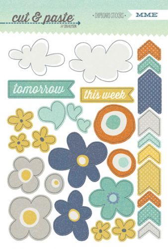 My Mind's Eye - Cut & Paste - Carefree - Chipboard Stickers