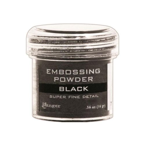 Ranger - Embossing Powder 1oz Jar - Super Fine Detail - Black