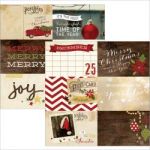 Simple Stories - Cozy Christmas - Double-Sided Elements Cardstock 12"X12" - 4"X6" Horizontal Journaling Cards