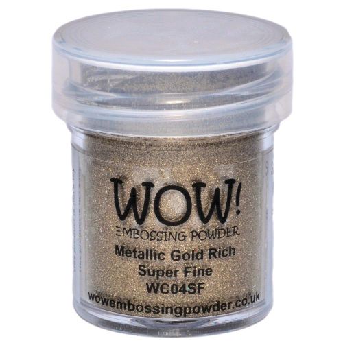 WOW! Embossing Powder Super Fine 15ml - Metallic Gold Rich