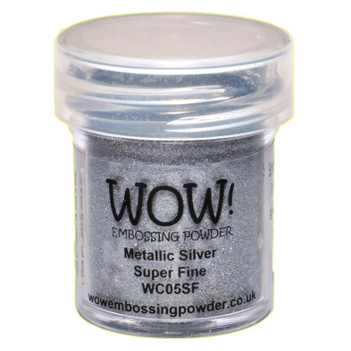 WOW! Embossing Powder Super Fine 15ml - Metallic Silver