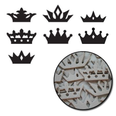 Maya Road - Crowns Mini Chipboard Set