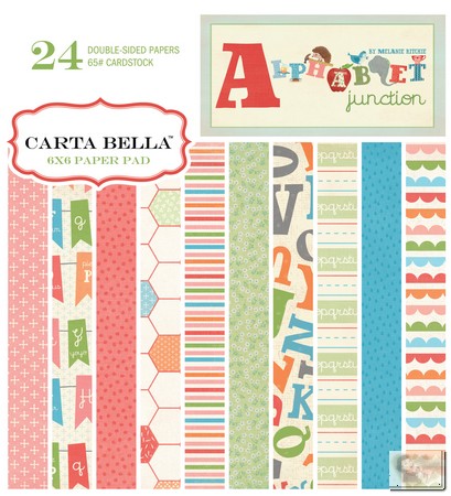 Carta Bella Alphabet Junction 6 X 6 Paper Pad Scrap Therapy