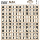 Carolee's Creations - Alphabet Stickers - Lower Stencil Tan