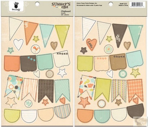 Fancy Pants - Summer's End Chipboard Banners