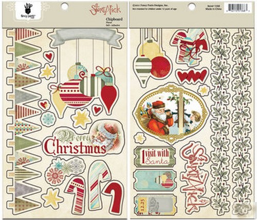 Fancy Pants - Saint Nick Chipboard Pieces