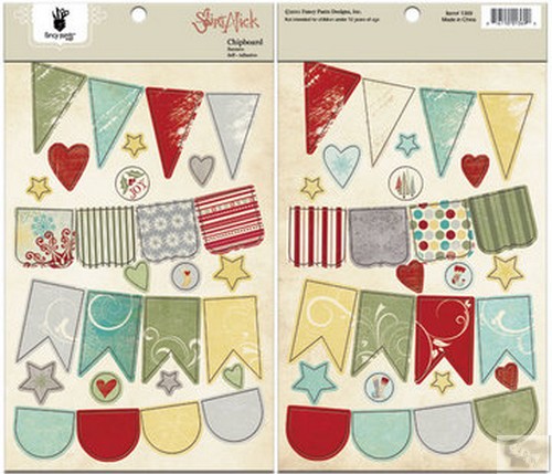 Fancy Pants - Saint Nick Chipboard Banners