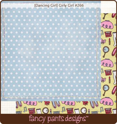 Fancy Pants - Dancing Girl Girly Girl Paper