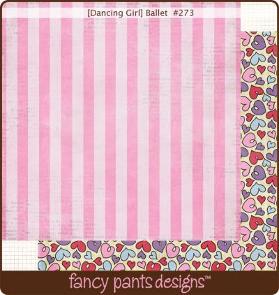 Fancy Pants - Dancing Girl Ballet Paper