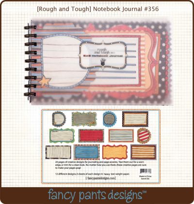 Fancy Pants - Rough & Tough Spiral Notebook Journal 5"x8"