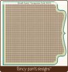 Fancy Pants - Kraft Kuts - Turquoise Grid Die Cut