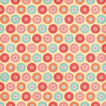 My Minds Eye - Just Dreamy 2 - Delightful - A Girl Is - Funky Floral / Melon Plaid Paper