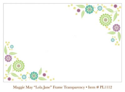 My Minds Eye - Penny Lane - Maggie May - Lola Jane Frame (transparency)