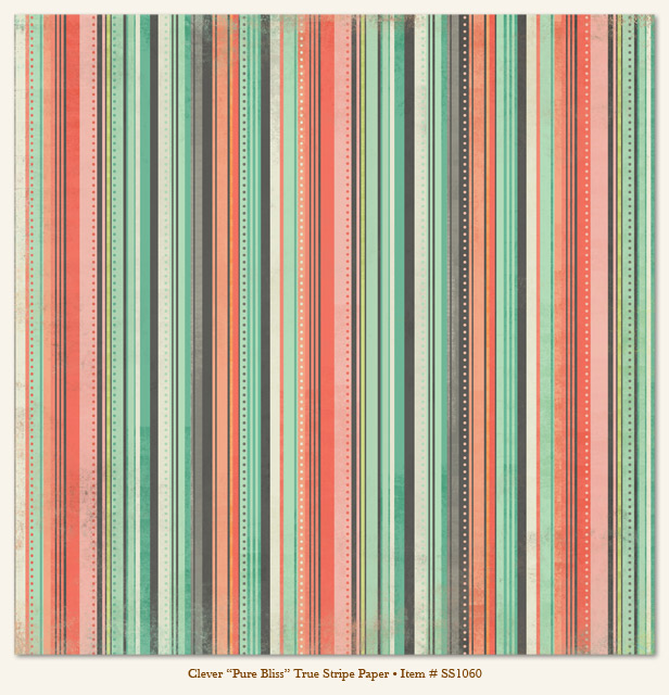 My Minds Eye - So Sophie - Clever - "Pure Bliss" True Stripe Paper