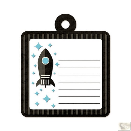 We R Memory Keepers - Embossed Tags Rocket